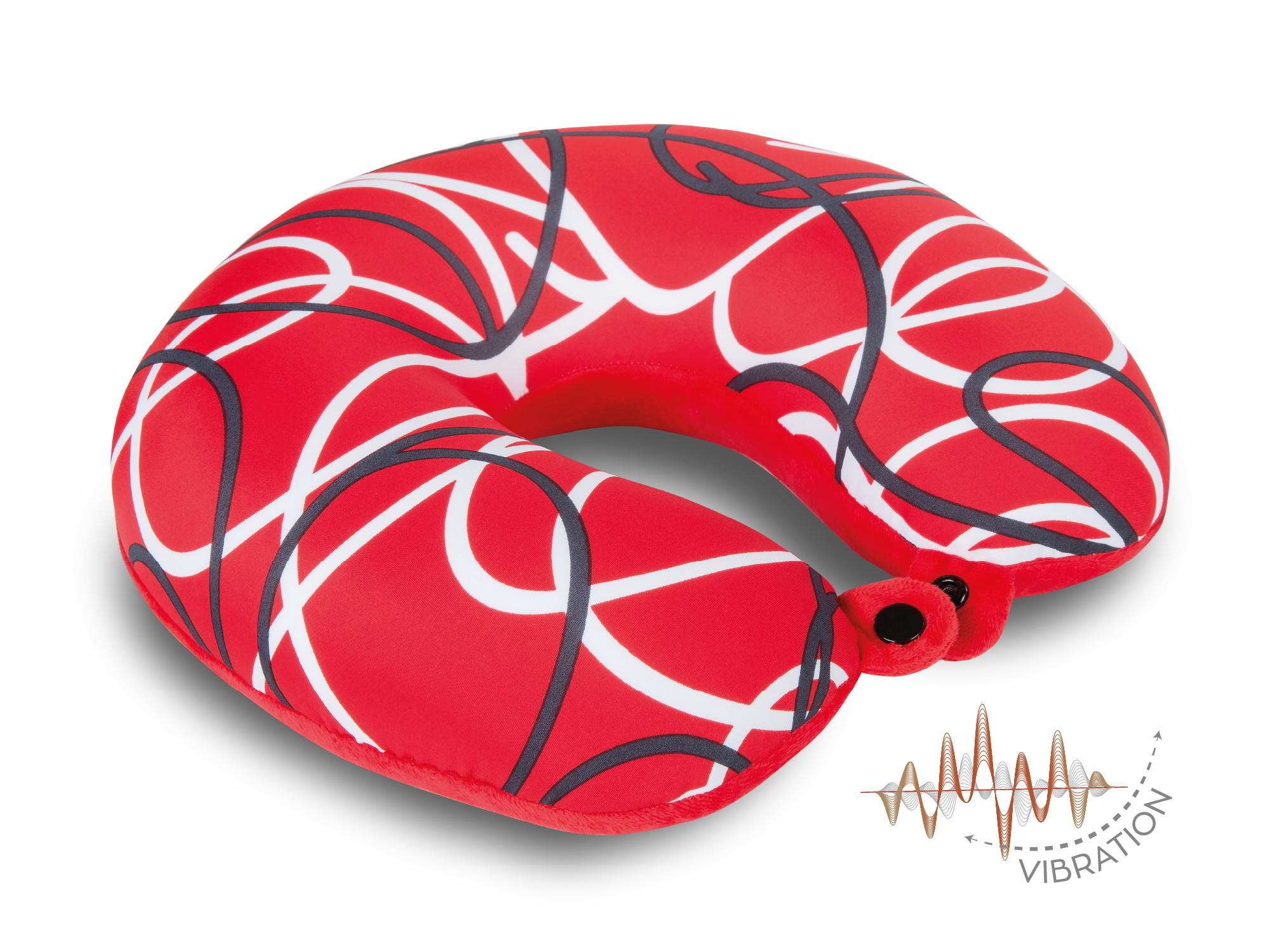 KM-Nacken Vibration Linien Rot