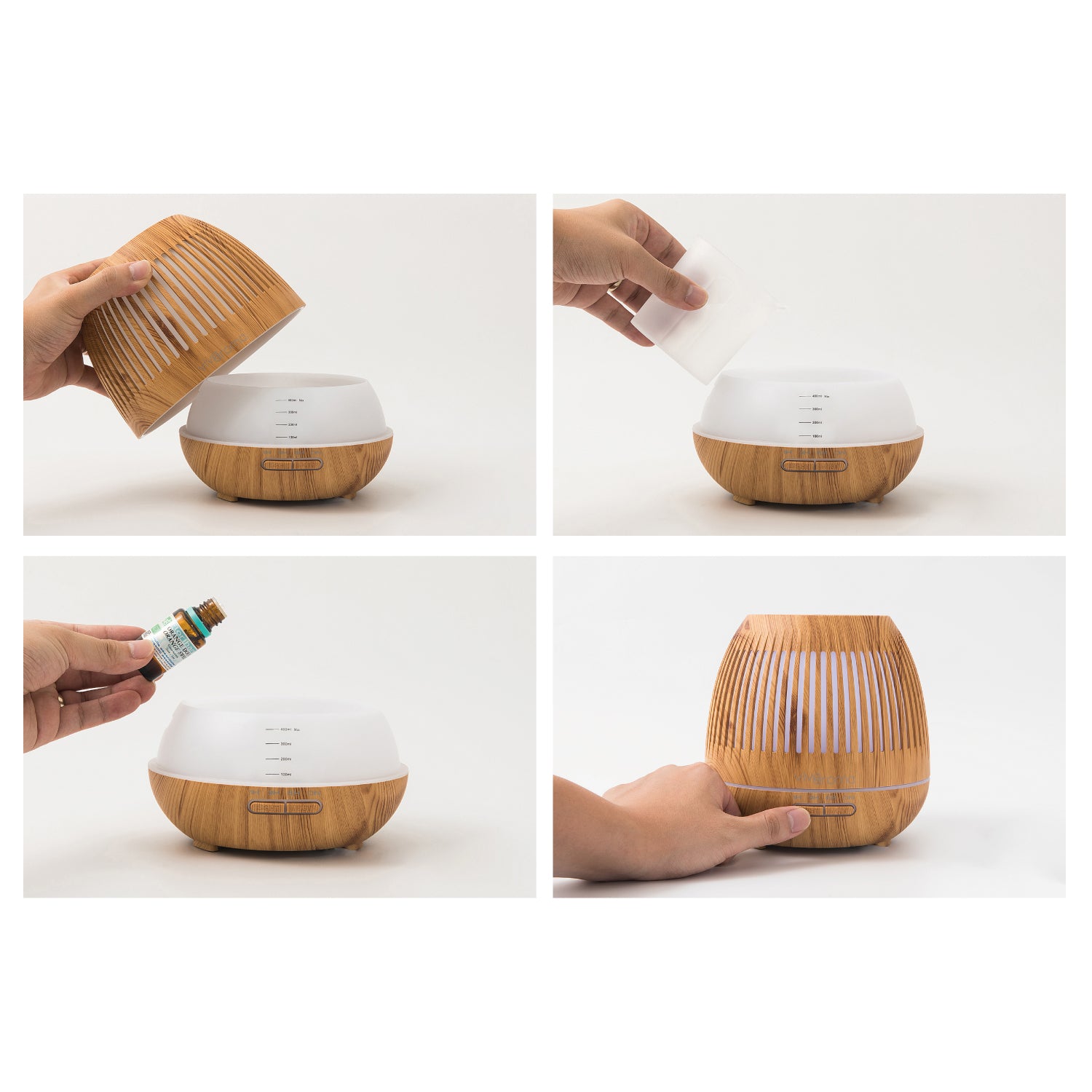 Vivaaroma Diffusor - Rillen Ebenholz